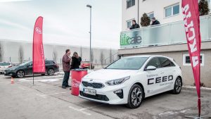 Testne vonje pred Life cafe v Grosuplju