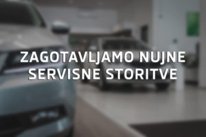 Nae servisne delavnice so odprte za nujne servisne storitve