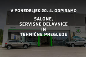 Odpiramo salone in servisne delavnice