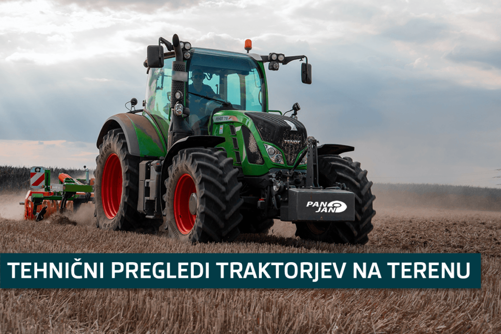 Tehnini pregled traktorjev na terenu 2021